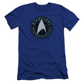Star Trek Starfleet Patch Men's Ultra-Soft 30/1 Cotton Slim Short-Sleeve T-Shirt